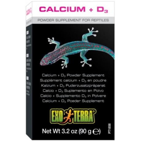 Exo Terra Calcium + D3 - kalcija pulveris