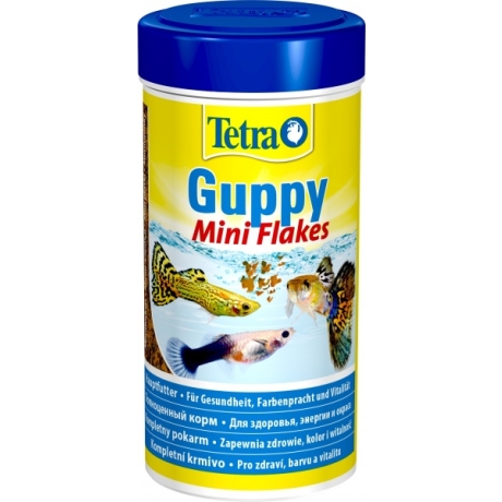 Tetra Guppy Mini zivju barība, pārslas, 250ml