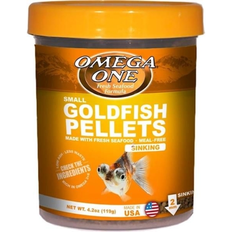 Omega One Small Goldfish Pellets 119g - granulas zelta zivtiņai