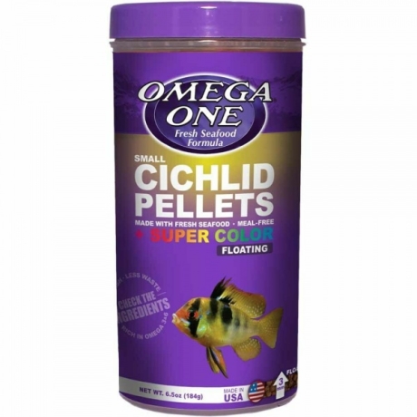 Omega One Small Cichlid Pellets 184г- Тонущие маленькие гранулы для цихлид