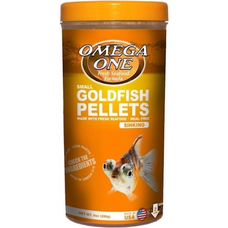 Omega One Small Goldfish Pellets 226g - granulas zelta zivtiņai