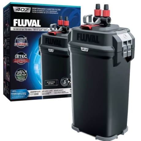 Fluval 407 - ārējais filtrs līdz 500l