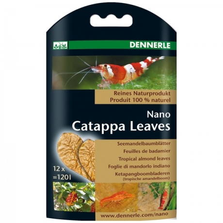 Dennerle Nano Catappa Leaves - Mandeļu koka lapas 12 gab.