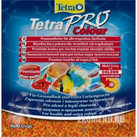 Tetra Pro Colour корм для всех декоративных аквариумных рыб 12g